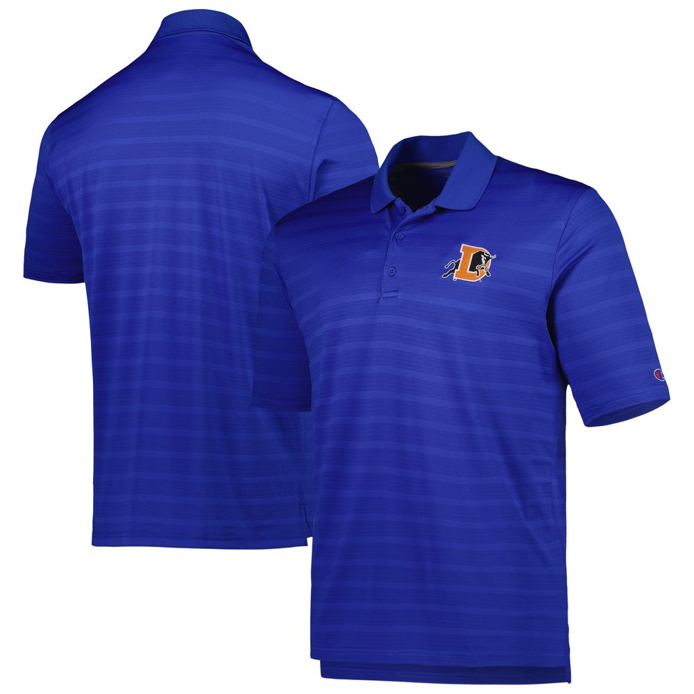 Men's Champion Royal Durham Bulls Textured Solid Polo