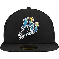 Men's New Era Black Durham Bulls Authentic Collection 59FIFTY Fitted Hat