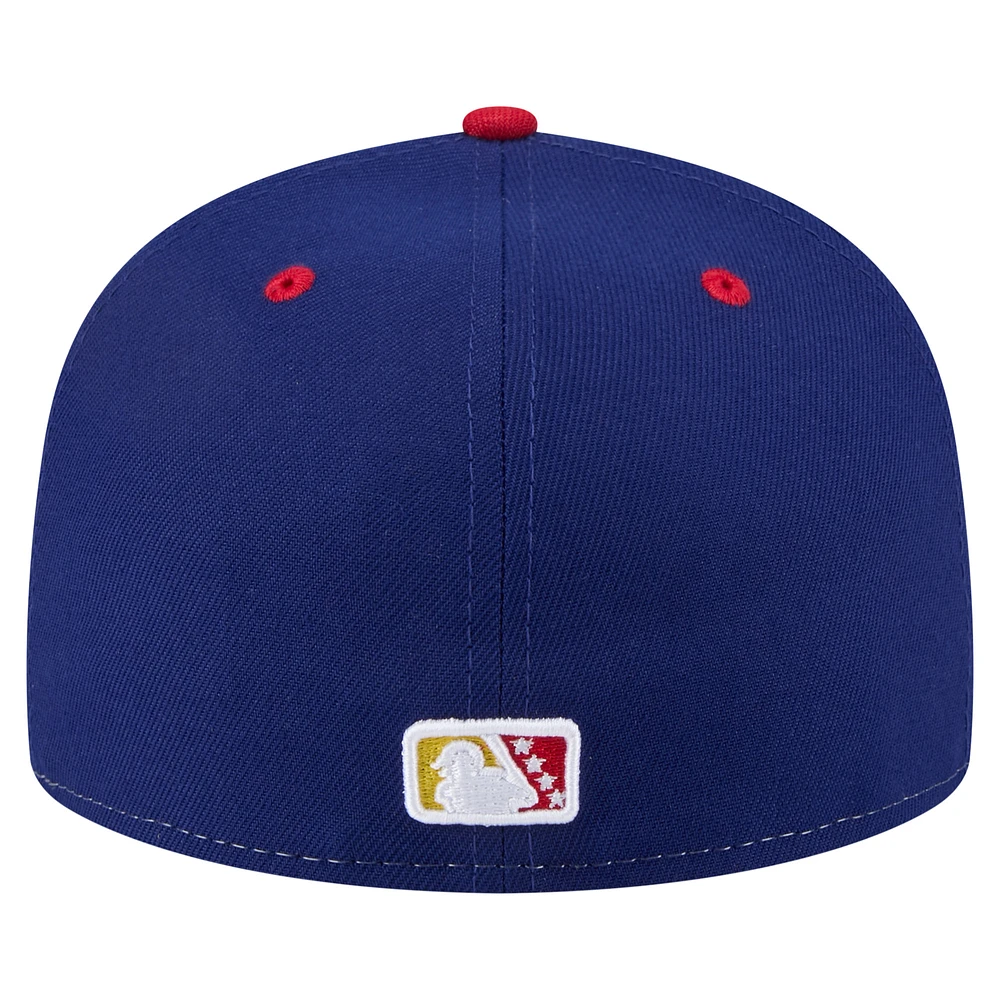 Casquette ajustée New Era Royal/Red Durham Bulls Copa de la Diversión 59FIFTY pour hommes