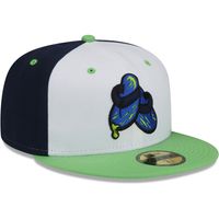 Men's New Era White/Green Durham Bulls Shower Shoes Theme Night 59FIFTY Fitted Hat