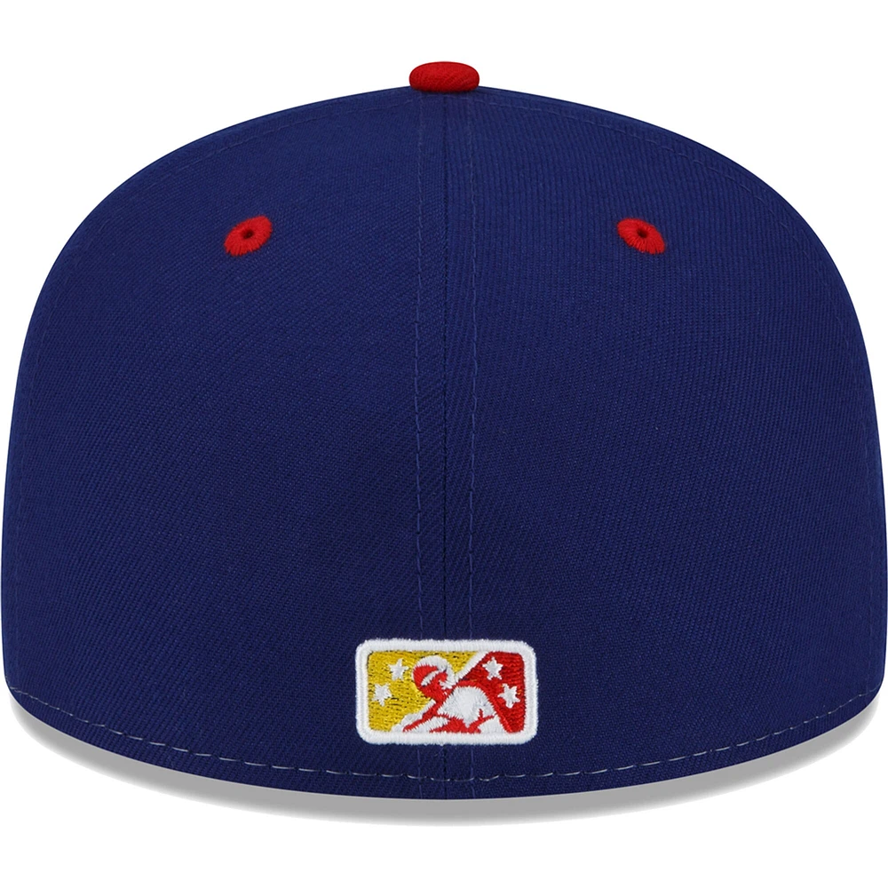 Casquette ajustée 59FIFTY Copa De La Diversion des Durham Bulls New Era pour homme, blanc/rouge