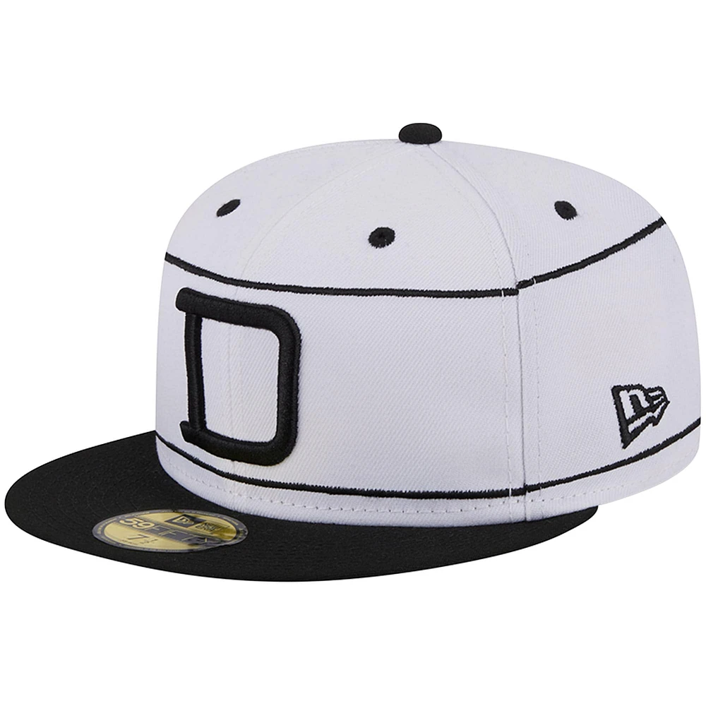 Men's New Era White Durham Bulls Theme Nights 1913  59FIFTY Fitted Hat