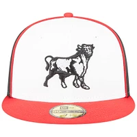 Casquette ajustée 59FIFTY pour homme Durham Bulls Theme Nights Throwback New Era blanche