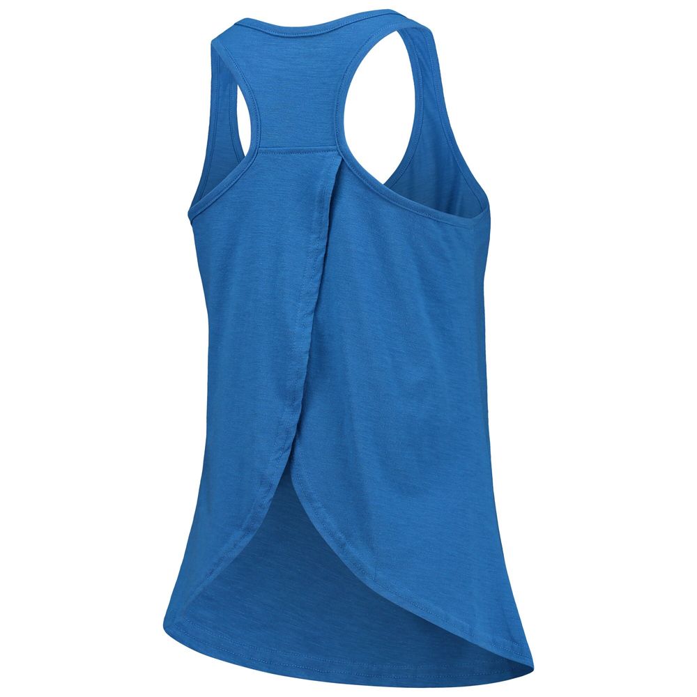 Women's Royal Durham Bulls Charm Scoop Neck Racerback Tank Top