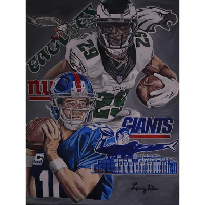 Lids NY Giants Super Bowl XLII Fine Art Canvas Print 48 x 48 by Artist  David Courson