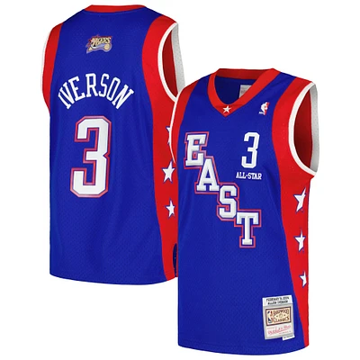 Mitchell & Ness Allen Iverson Royal Eastern Conference Hardwood Classics 2004 NBA All-Star Game Swingman Maillot de retour pour homme