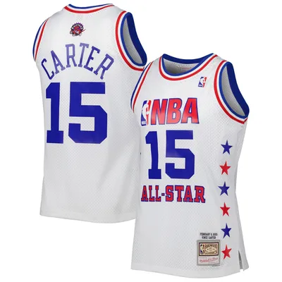 Maillot Swingman Mitchell & Ness Vince Carter blanc de la Conférence Est 2003 All Star Game pour hommes