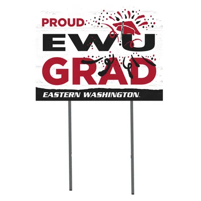 Eastern Washington Eagles 18'' x 24'' Proud Grad Yard Sign