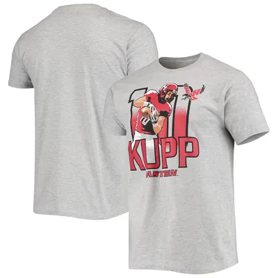 Men's Original Retro Brand Cooper Kupp Heathered Gray Eastern Washington Eagles Player T-Shirt