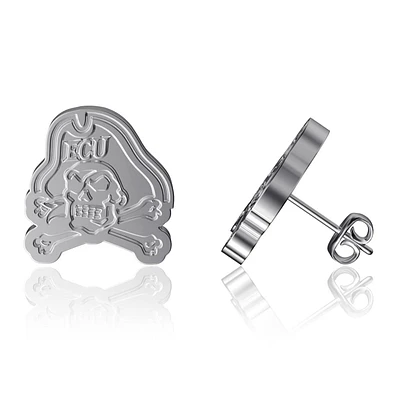 Dayna Designs ECU Pirates Team Logo Silver Post Earrings