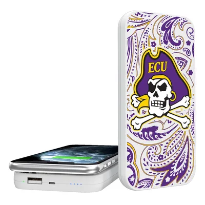 ECU Pirates 5000mAh Paisley Design Wireless Powerbank