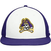 Men's adidas  White/Purple ECU Pirates On Field Fitted Hat