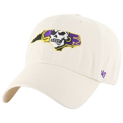 Men's '47 Natural ECU Pirates Clean Up Adjustable Hat