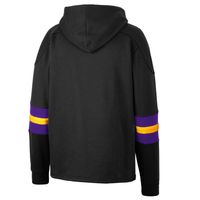 Men's Colosseum Black ECU Pirates Lace-Up 4.0 Pullover Hoodie