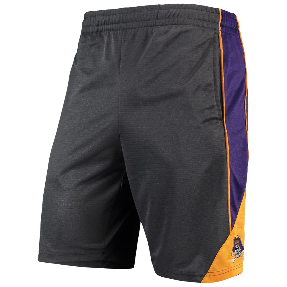 Men's Colosseum Charcoal ECU Pirates Turnover Team Shorts