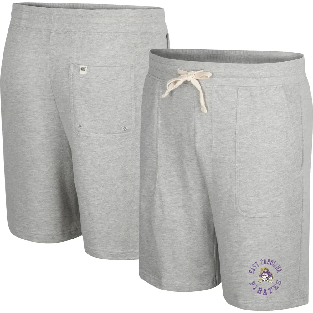 Colosseum Heather Grey ECU Pirates Love To Hear This Terry Short pour homme