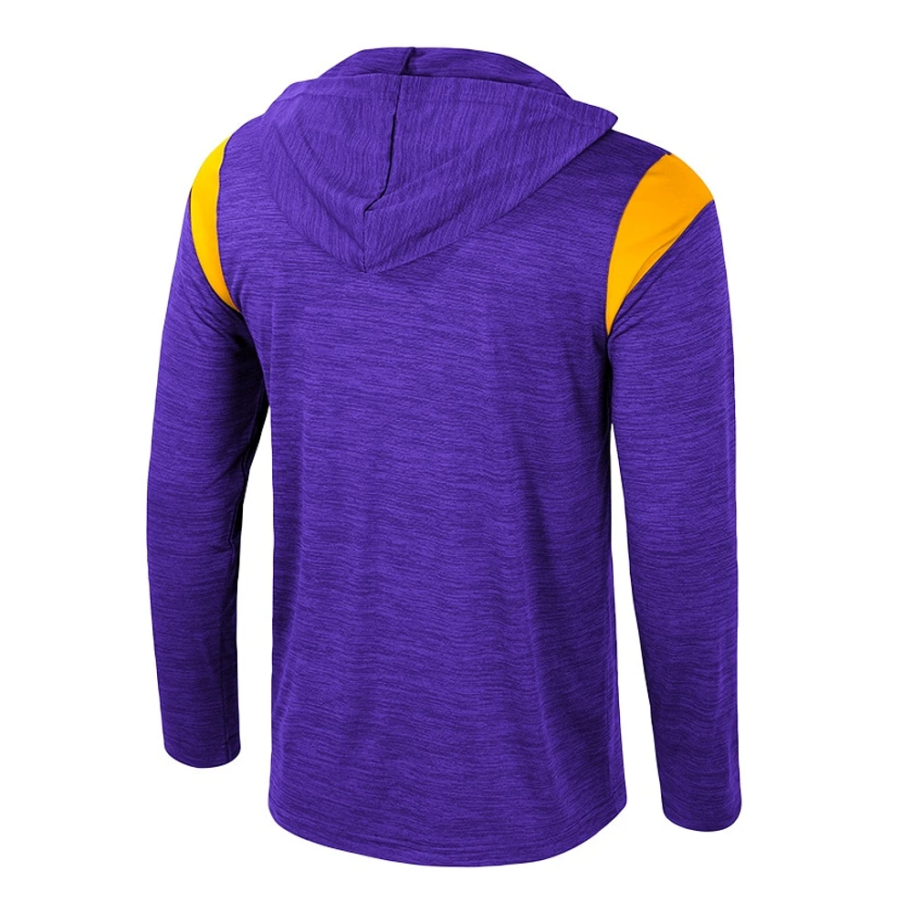 Men's Colosseum Purple ECU Pirates Dozer Half-Zip Windshirt