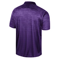 Men's Colosseum Purple ECU Pirates Honeycomb Raglan Polo