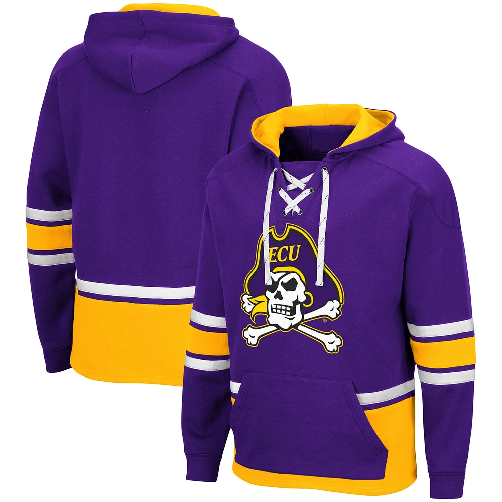 Pull à capuche Colosseum ECU Pirates pour homme violet lacets 3.0