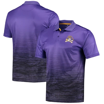 Men's Colosseum Purple ECU Pirates Marshall Polo