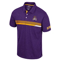 Men's Colosseum  Purple ECU Pirates No Problemo Polo