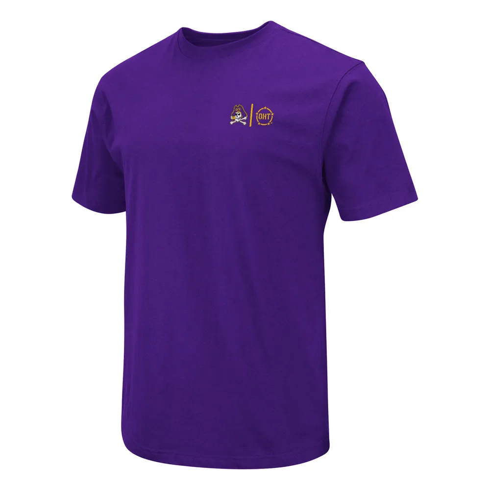 T-shirt d'appréciation militaire Colosseum Purple ECU Pirates OHT pour homme