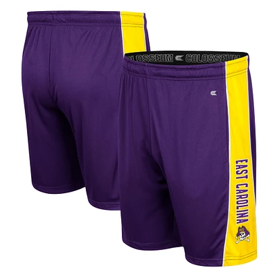 Men's Colosseum Purple ECU Pirates Panel Shorts