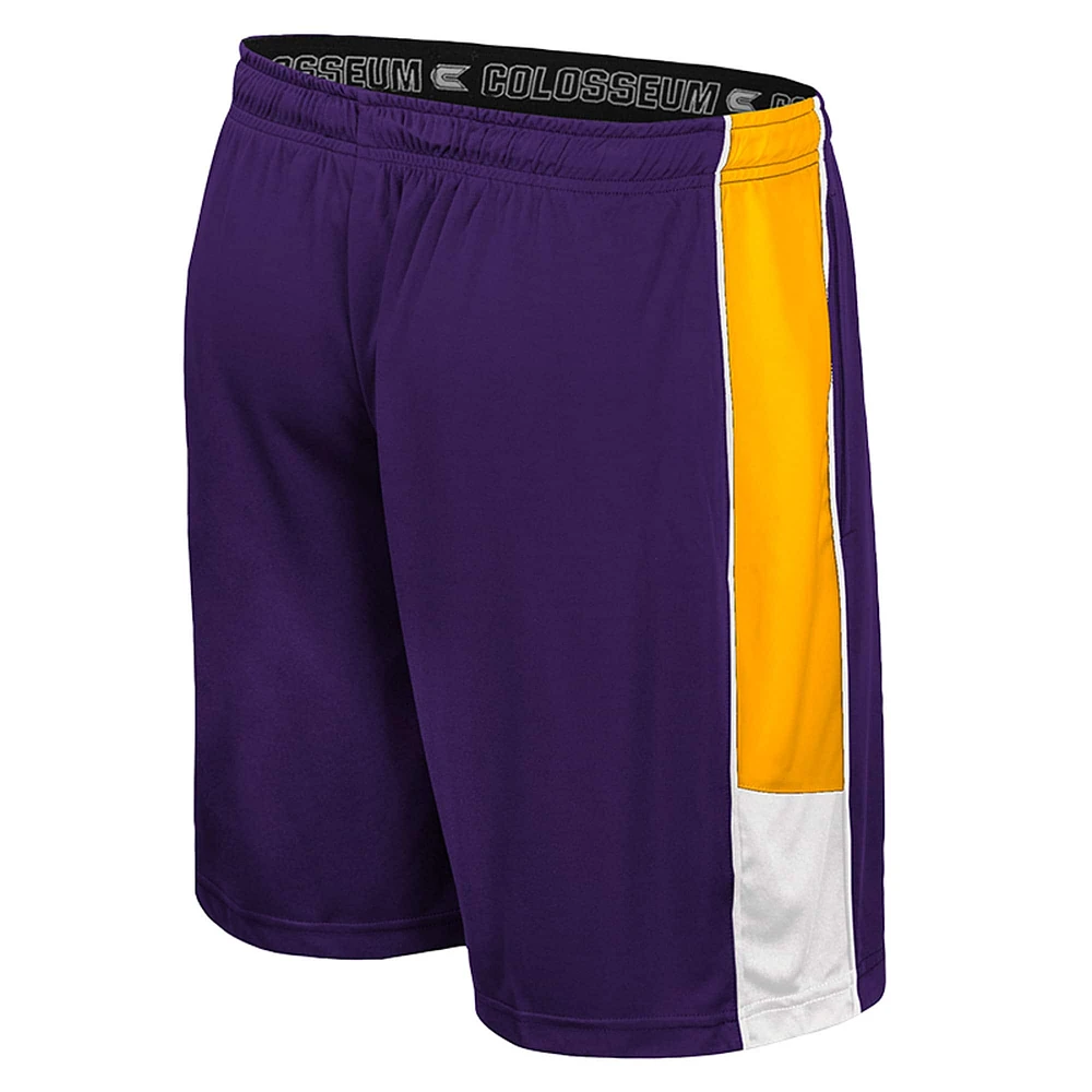 Men's Colosseum Purple ECU Pirates Quantum Shorts