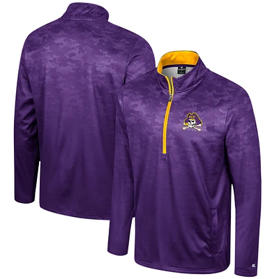 Veste demi-zippée Colosseum Purple ECU Pirates The Machine pour homme