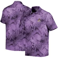 Chemise boutonnée pour homme Tommy Bahama Purple ECU Pirates Coast Luminescent Frond Camp IslandZone