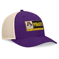 Men's Top of the World Purple/Natural ECU Pirates Bennett Trucker Adjustable Hat