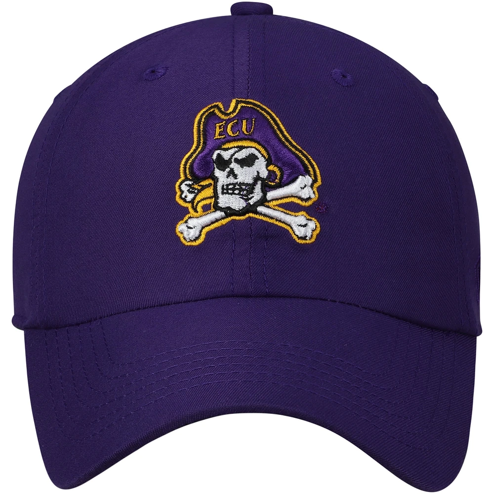 Chapeau ajustable à agrafes à logo principal pour hommes Top of the World ECU Pirates violet