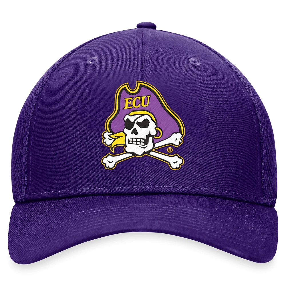 Men's Top of the World Purple ECU Pirates Spacer Flex Hat