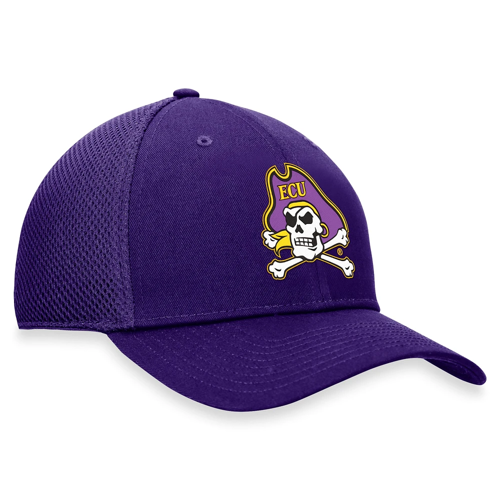 Men's Top of the World Purple ECU Pirates Spacer Flex Hat