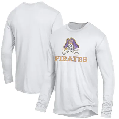 ECU Pirates Keeper Long Sleeve T-Shirt - White