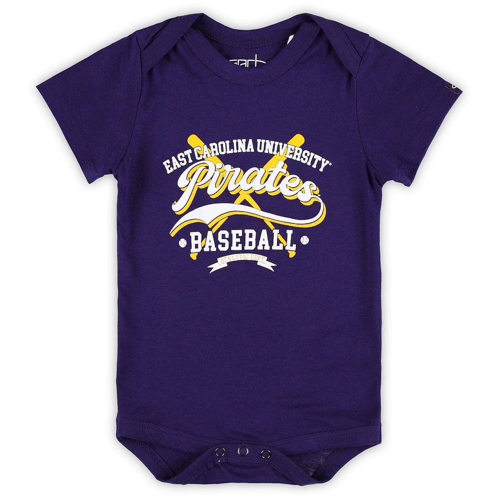 Body de baseball violet ECU Pirates Otis pour nouveau-né et nourrisson