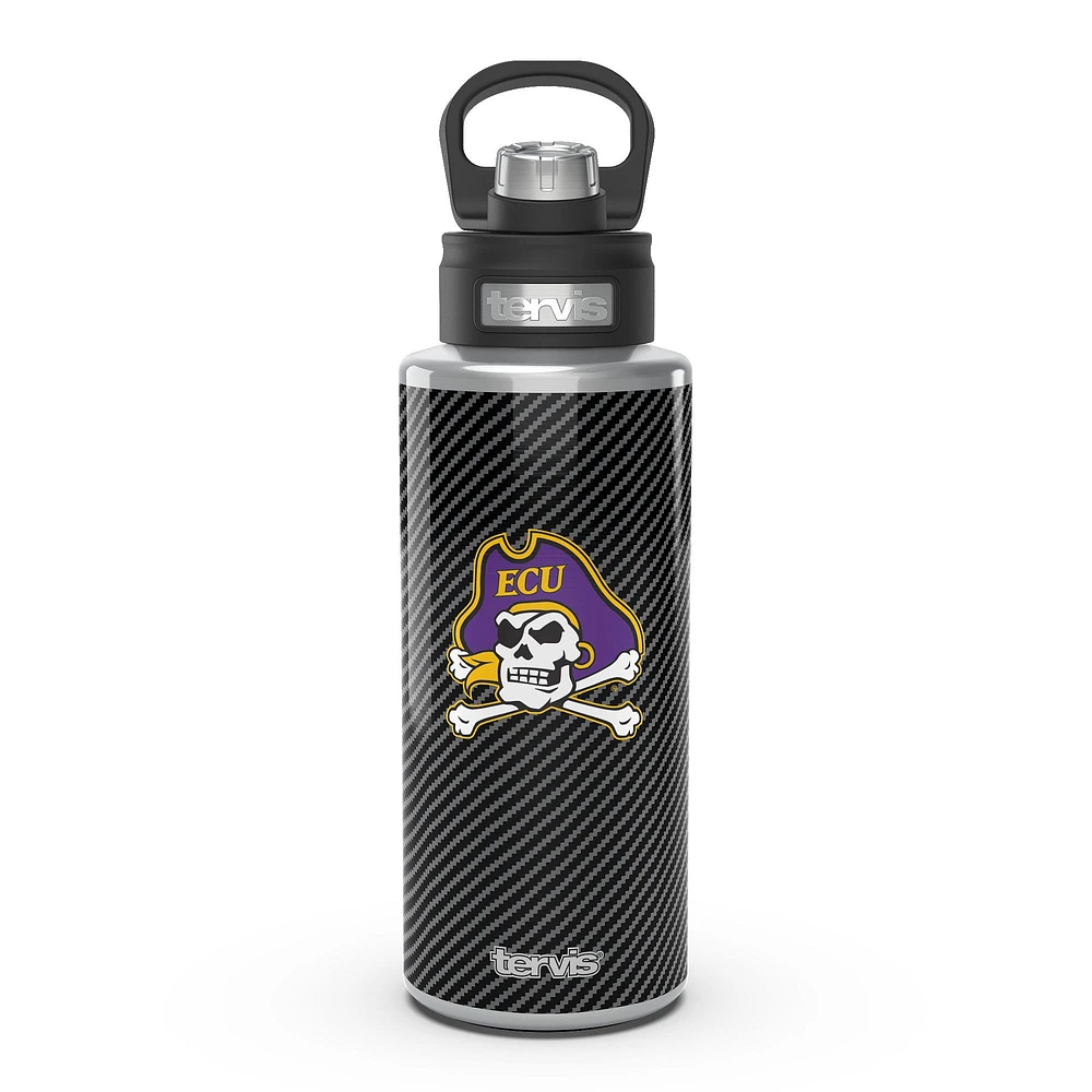 Tervis ECU Pirates 32oz. Carbon Fiber Wide Mouth Water Bottle