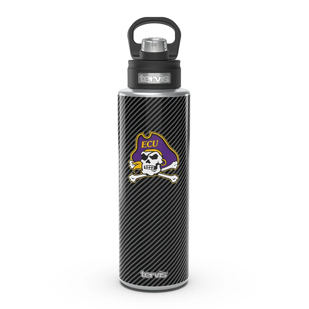 Tervis ECU Pirates 40oz. Bouteille d'eau à large goulot en fibre de carbone