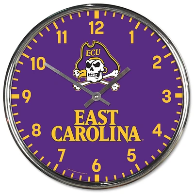 WinCraft ECU Pirates Chrome Wall Clock