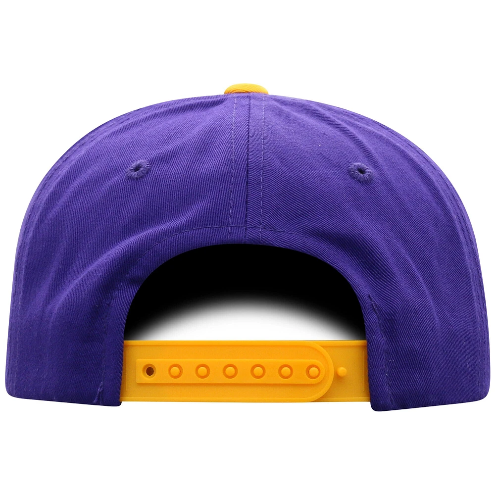 Youth Top of the World Purple ECU Pirates Victory Maverick Snapback Hat