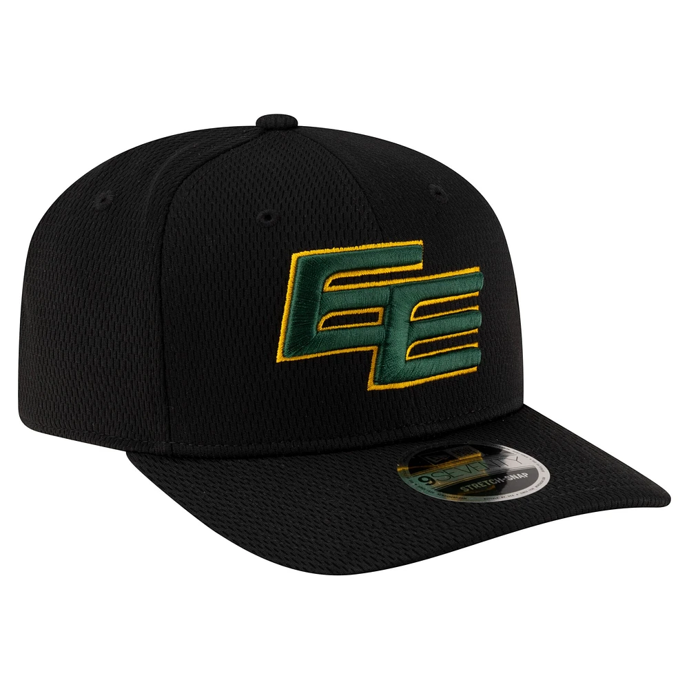 Casquette extensible noire New Era 9SEVENTY Sideline Alternate des Elks d'Edmonton pour homme