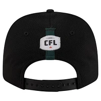 Casquette extensible noire New Era 9SEVENTY Sideline Alternate des Elks d'Edmonton pour homme