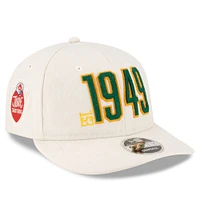 Men's New Era Cream Edmonton Elks Turf Traditions Retro Crown 9FIFTY Adjustable Snapback Hat