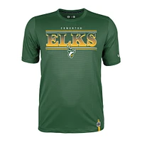 Men's New Era Dark Green Edmonton Elks Sideline Performance T-Shirt
