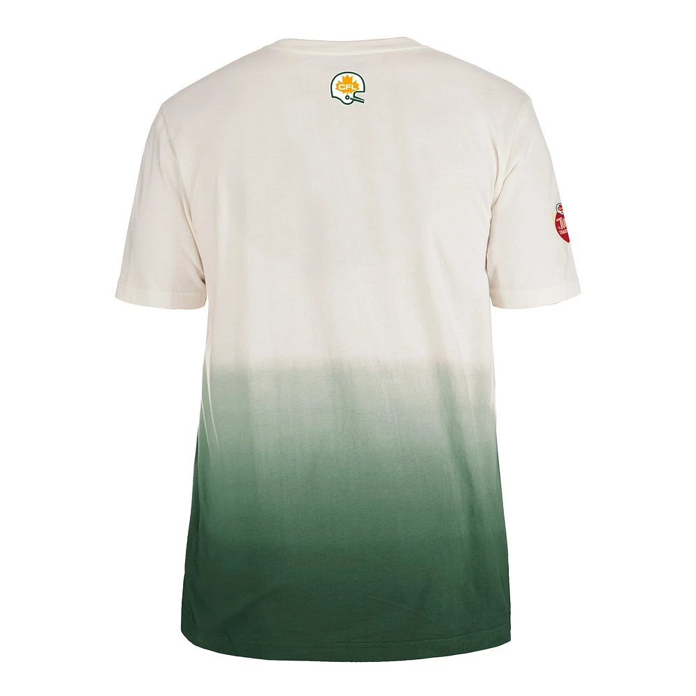 T-shirt New Era vert/crème Edmonton Elks Turf Traditions pour hommes