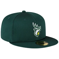 Men's New Era  Green Edmonton Elks Sideline 59FIFTY Fitted Hat