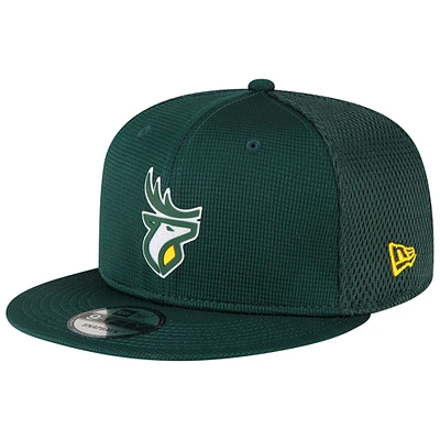 Casquette Edmonton Elks Sideline 9FIFTY Snapback New Era verte pour homme