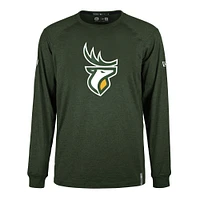 T-shirt à manches longues 5th & Ocean by New Era Green Edmonton Elks Sideline Thrive Performance pour homme