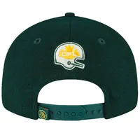 Casquette New Era Edmonton Elks Turf Traditions verte pour homme - 9FIFTY Established Snapback Hat