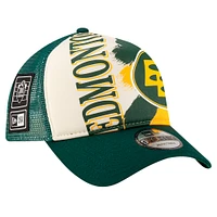 Casquette ajustable 9FORTY verte Edmonton Elks Turf Traditions New Era pour hommes